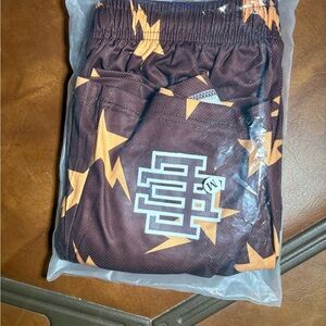 Eric Emanuel Brown and Orange Star Shorts